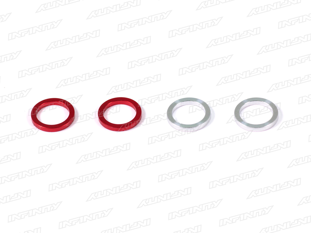 IF18 - REAR BODY MOUNT SPACER（SILVER/RED）